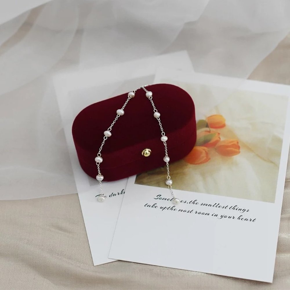 Real Dainty Pearls S925 Earrings - Picture 5 of 13